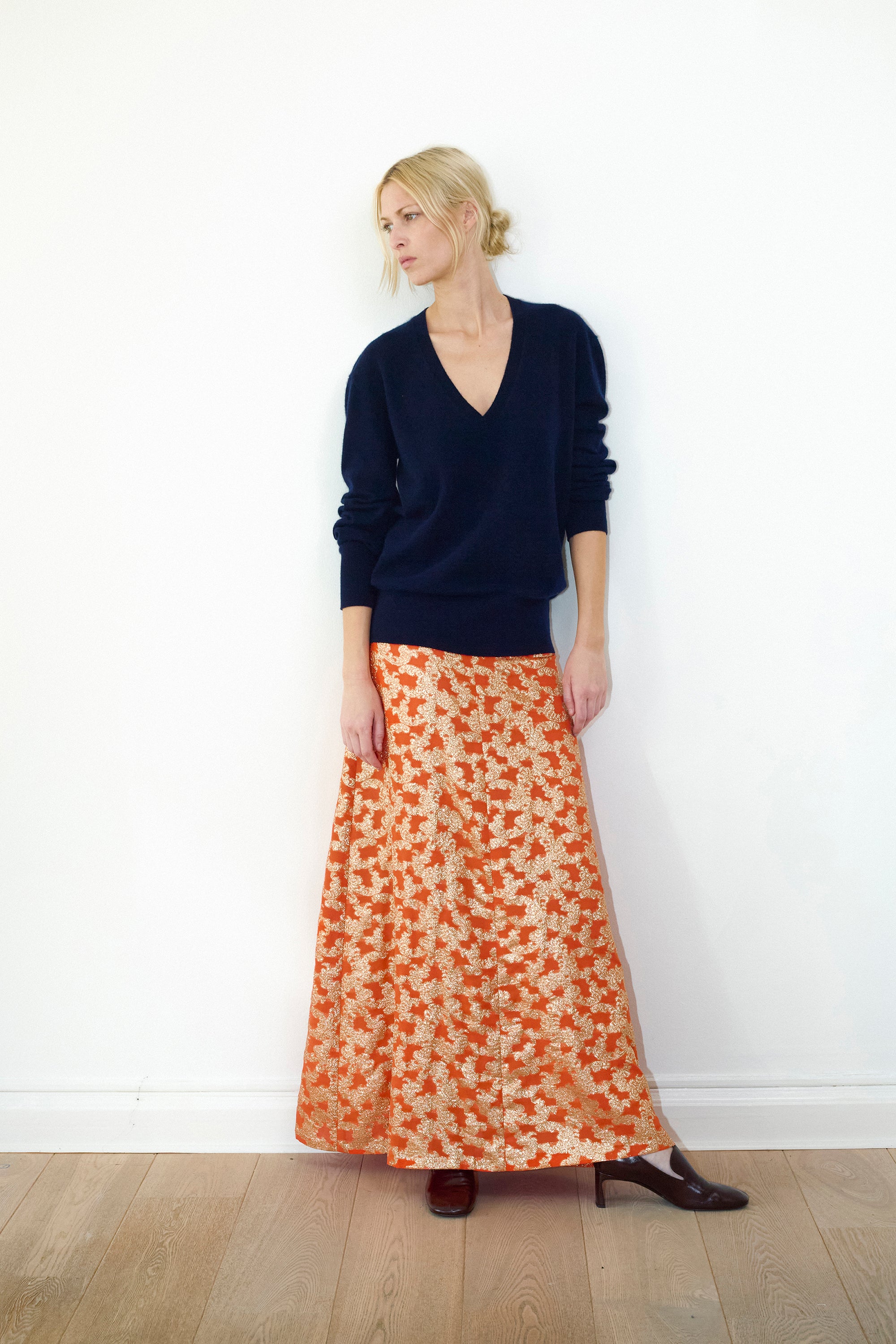 Nomi knit in Navy cashmere wool
