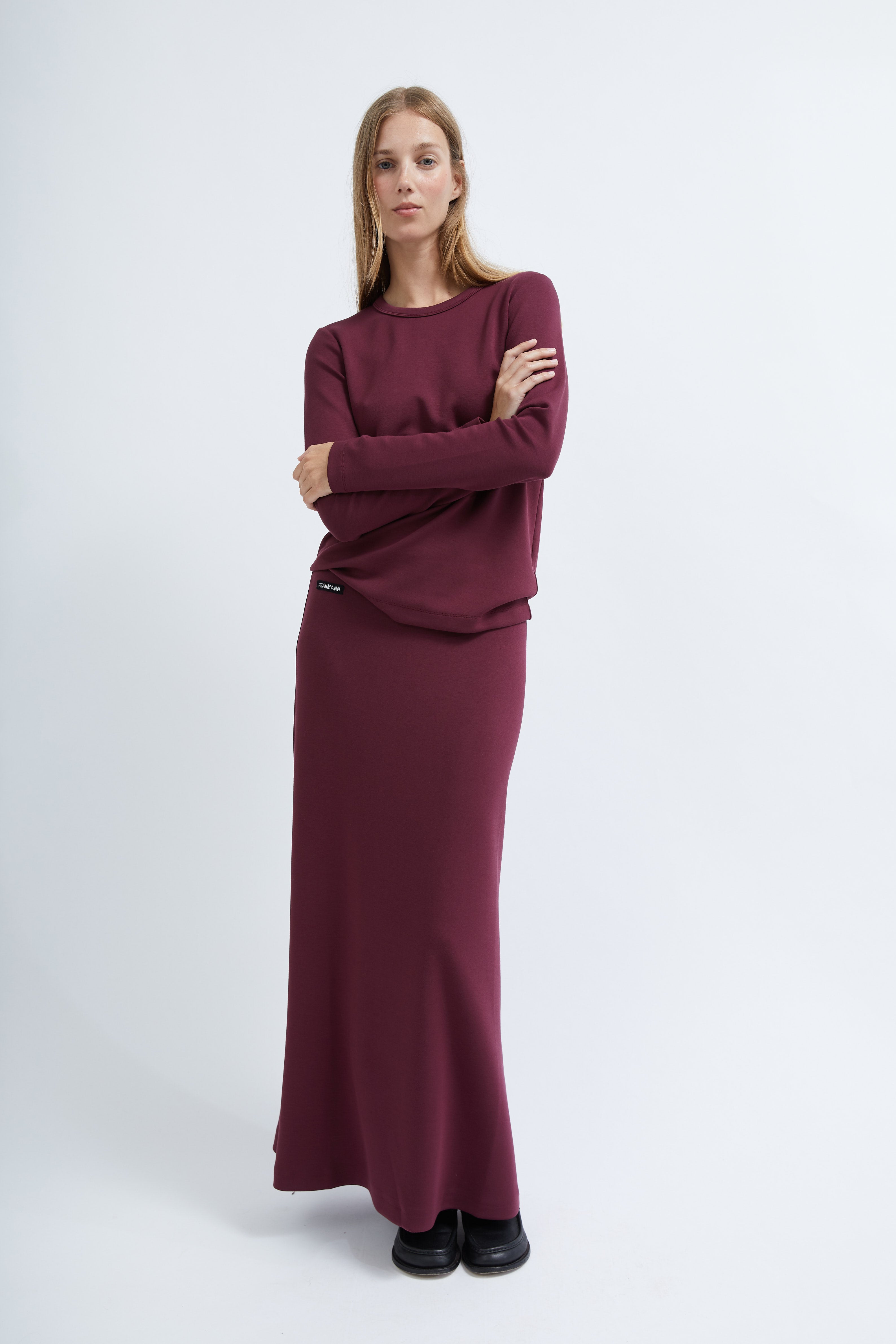 India skirt in Wine