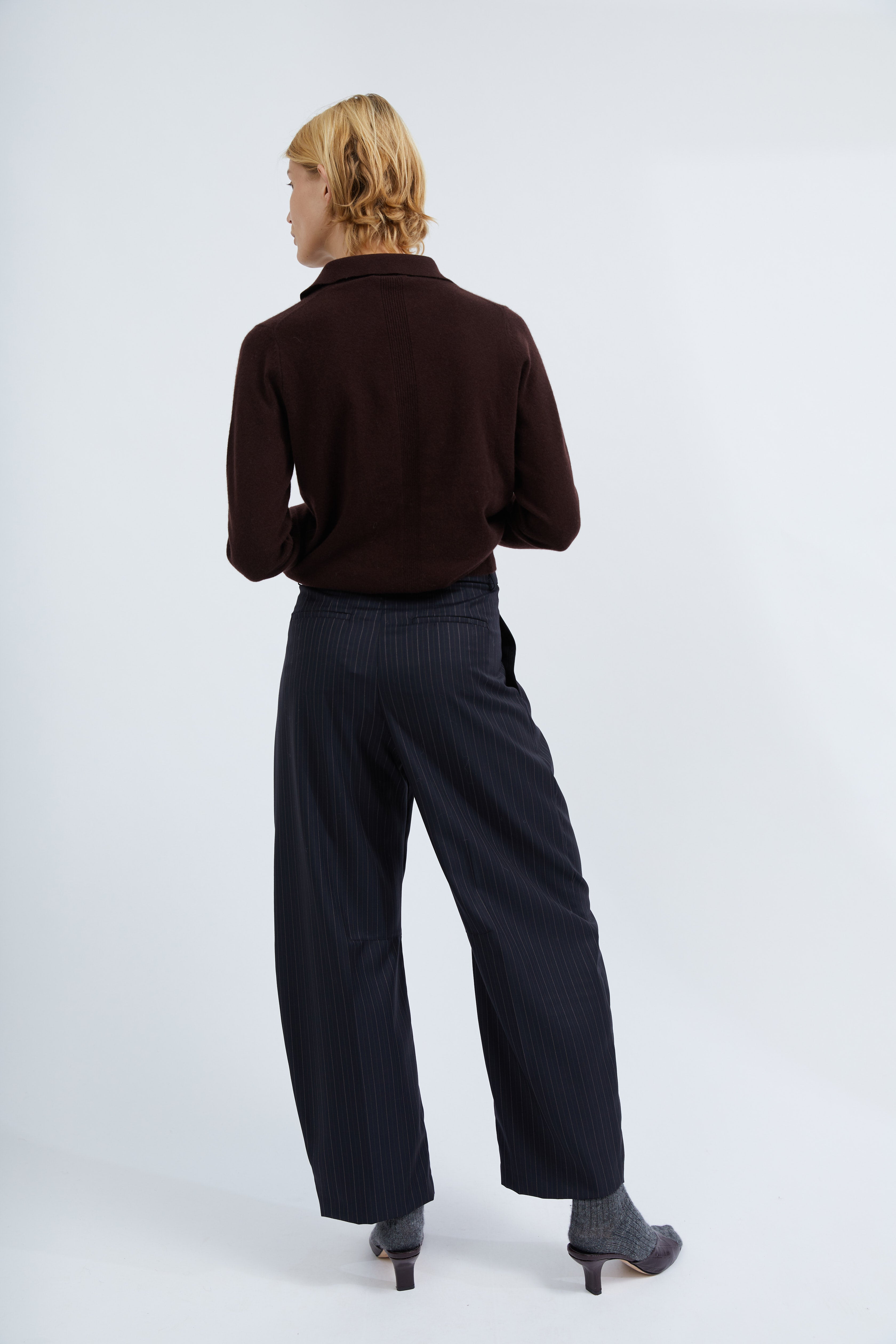 Elina polo knit in Brown