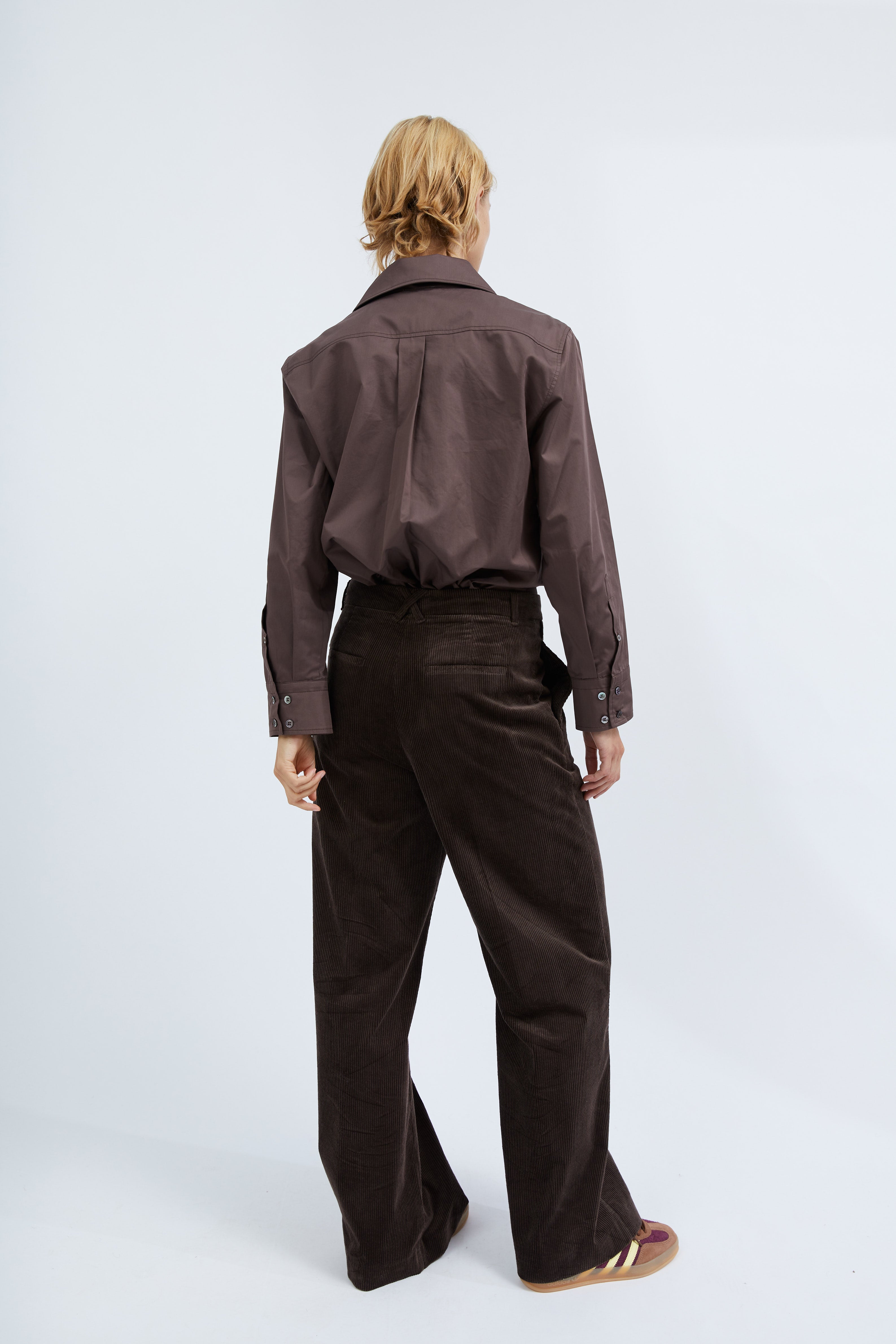 Sia pants in Brown corduroy