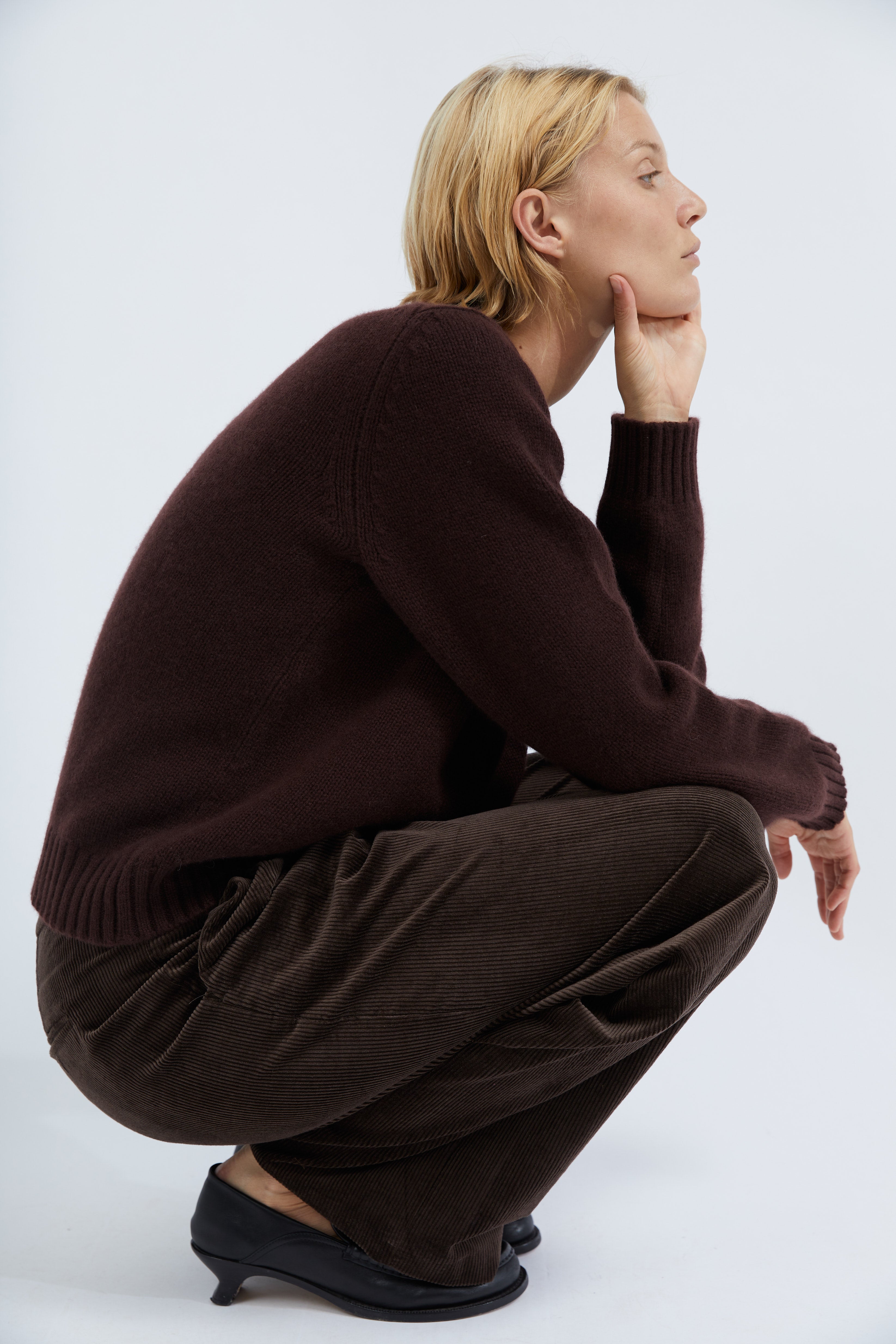 Lia pants in Brown corduroy