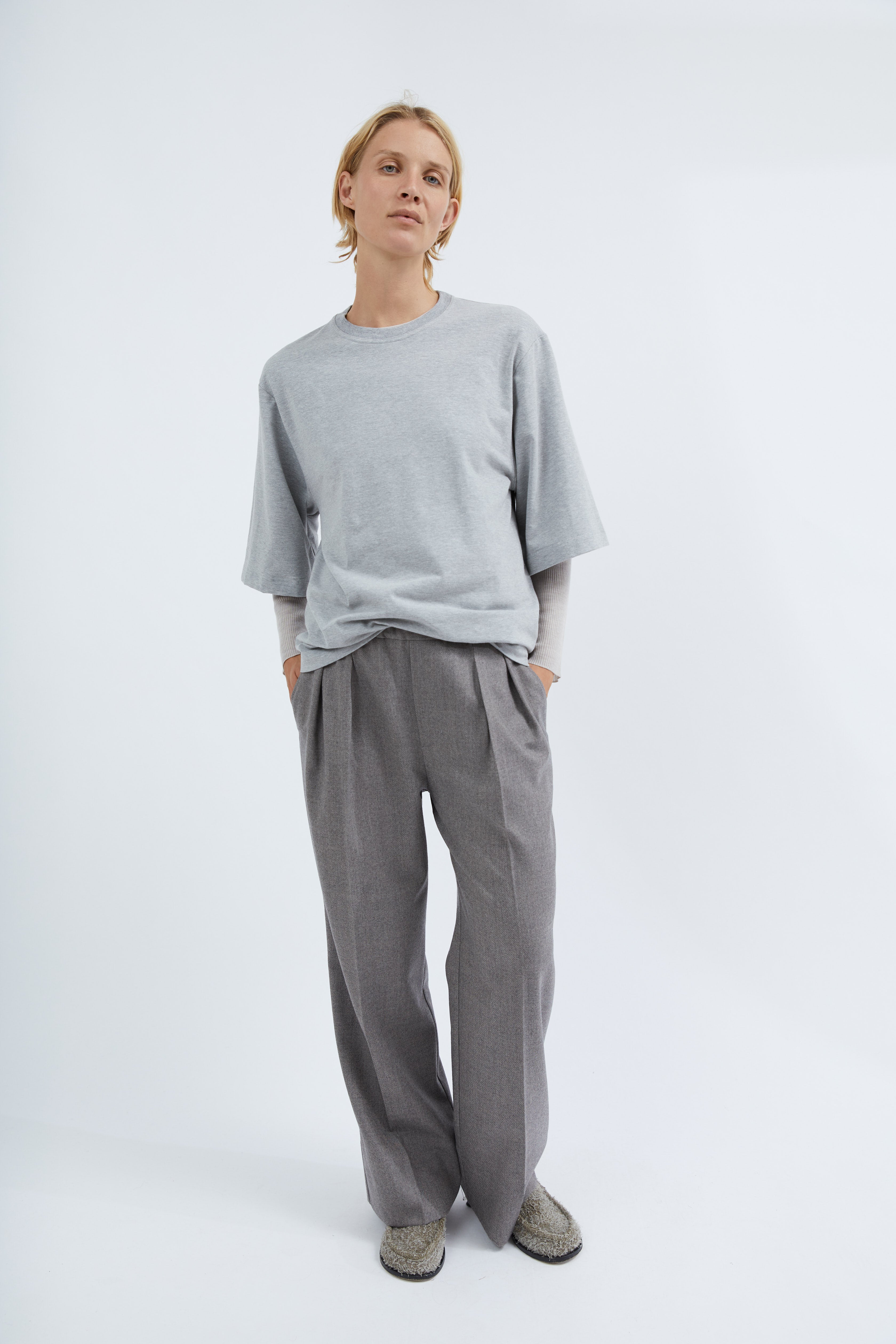 Ola pants in Nature light wool
