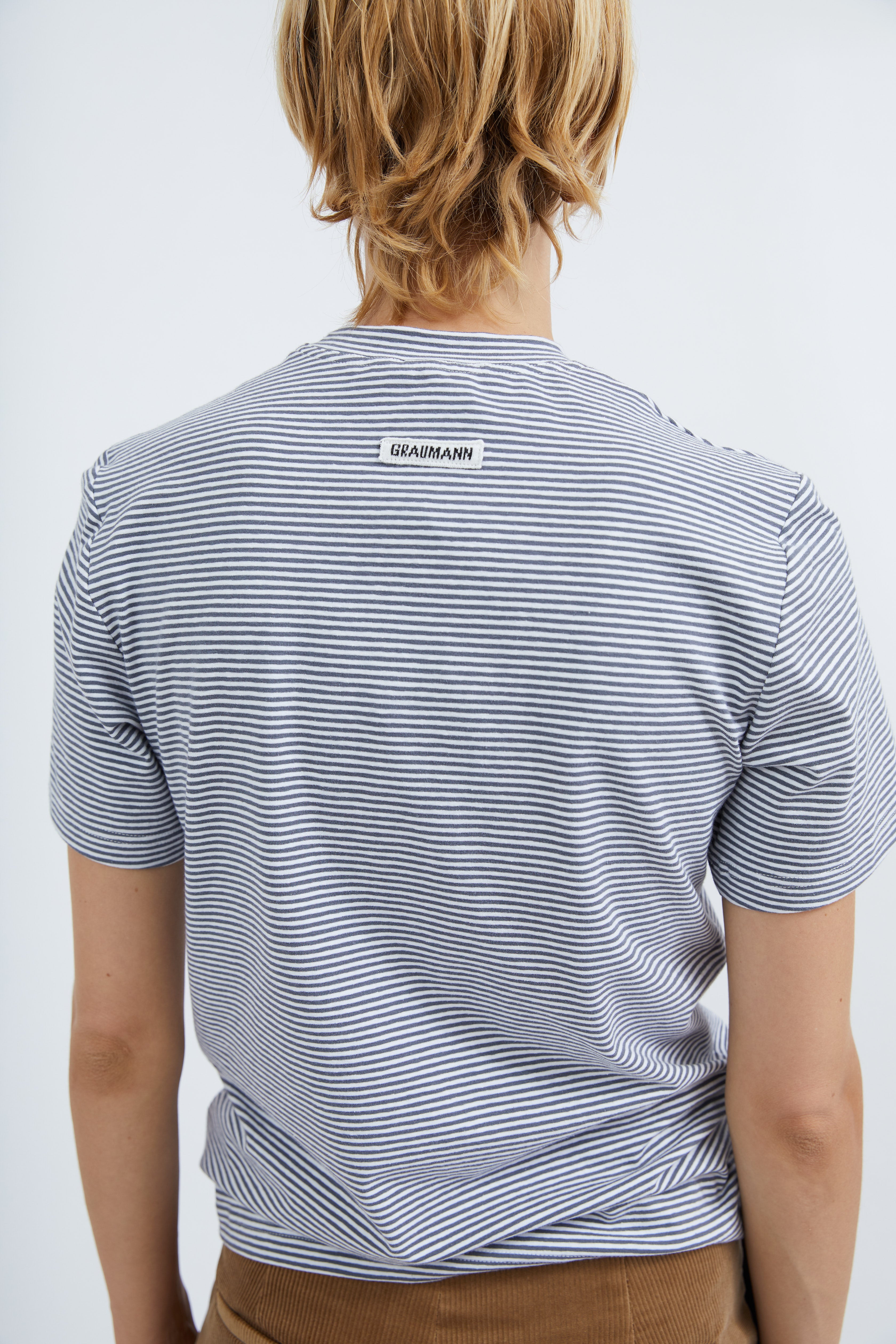 Smilla t-shirt in Grey stripe