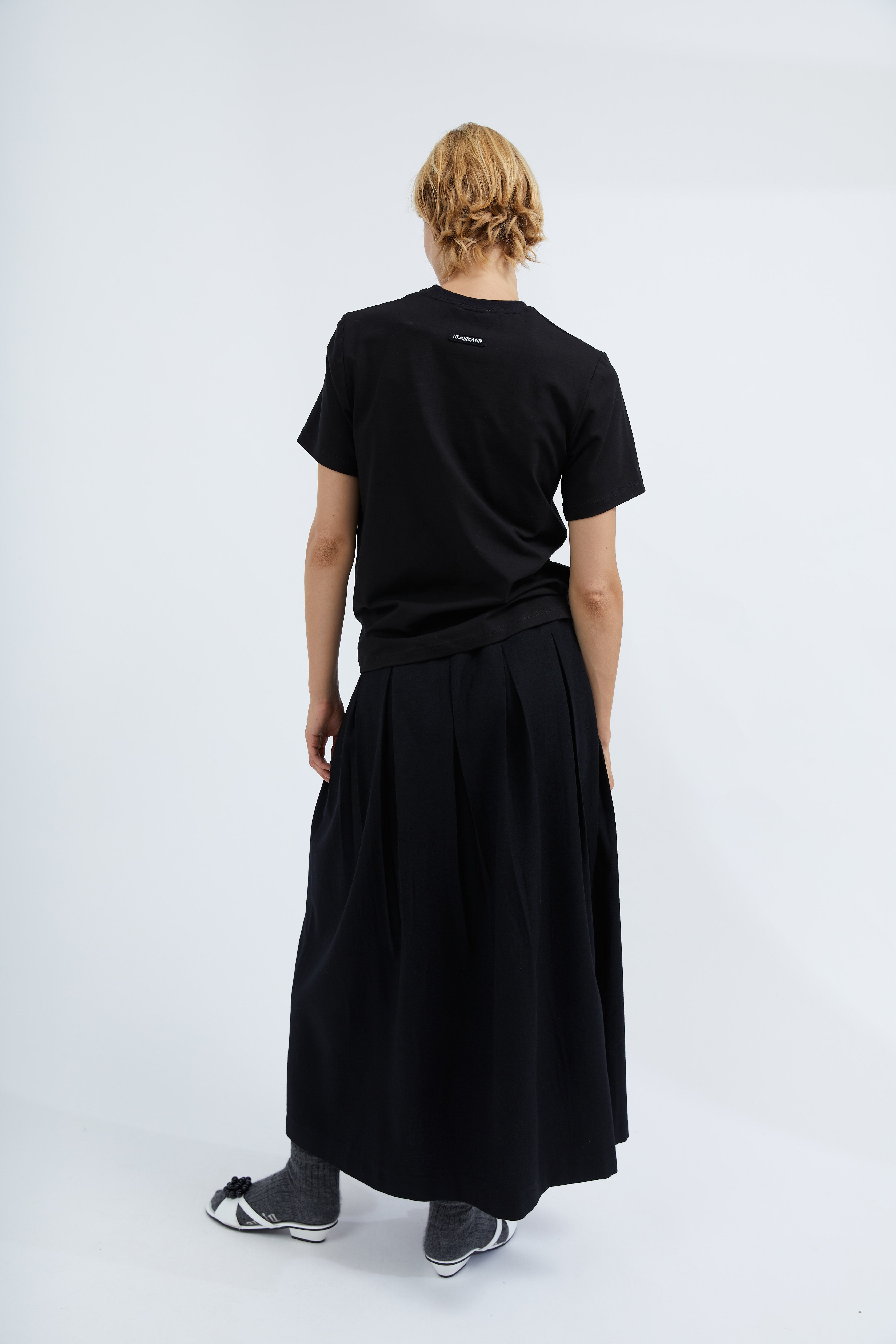 Viola skirt in Black light wool