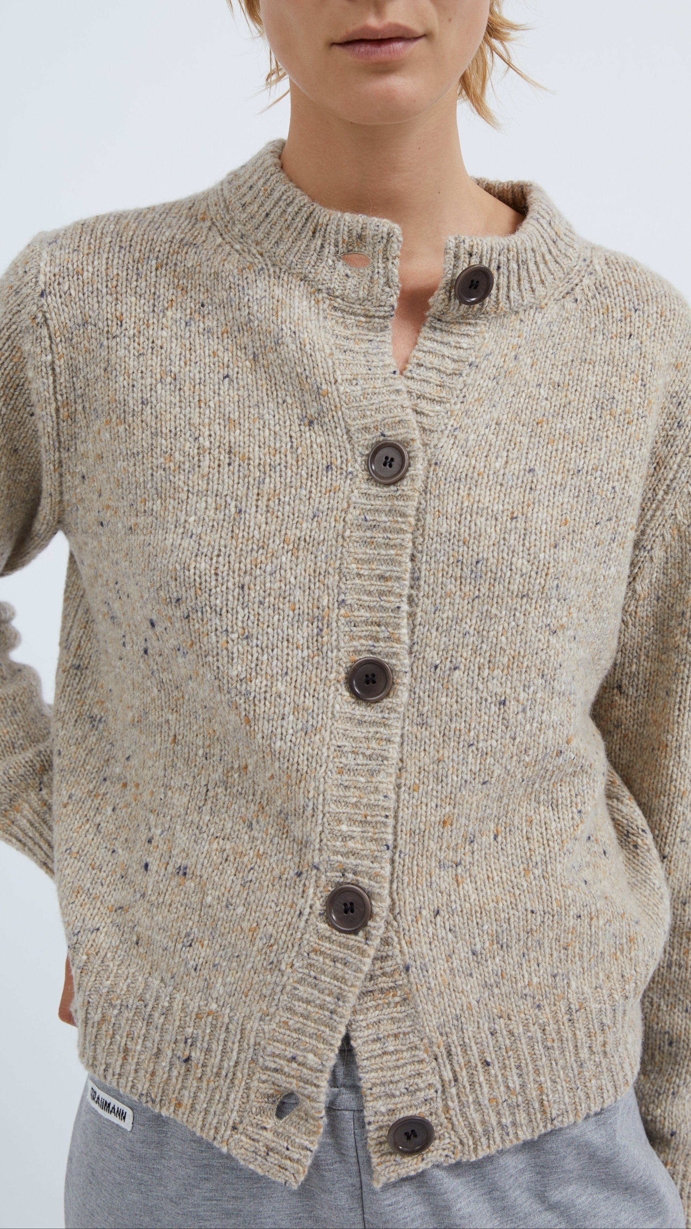 Zita cardigan in Oatcake