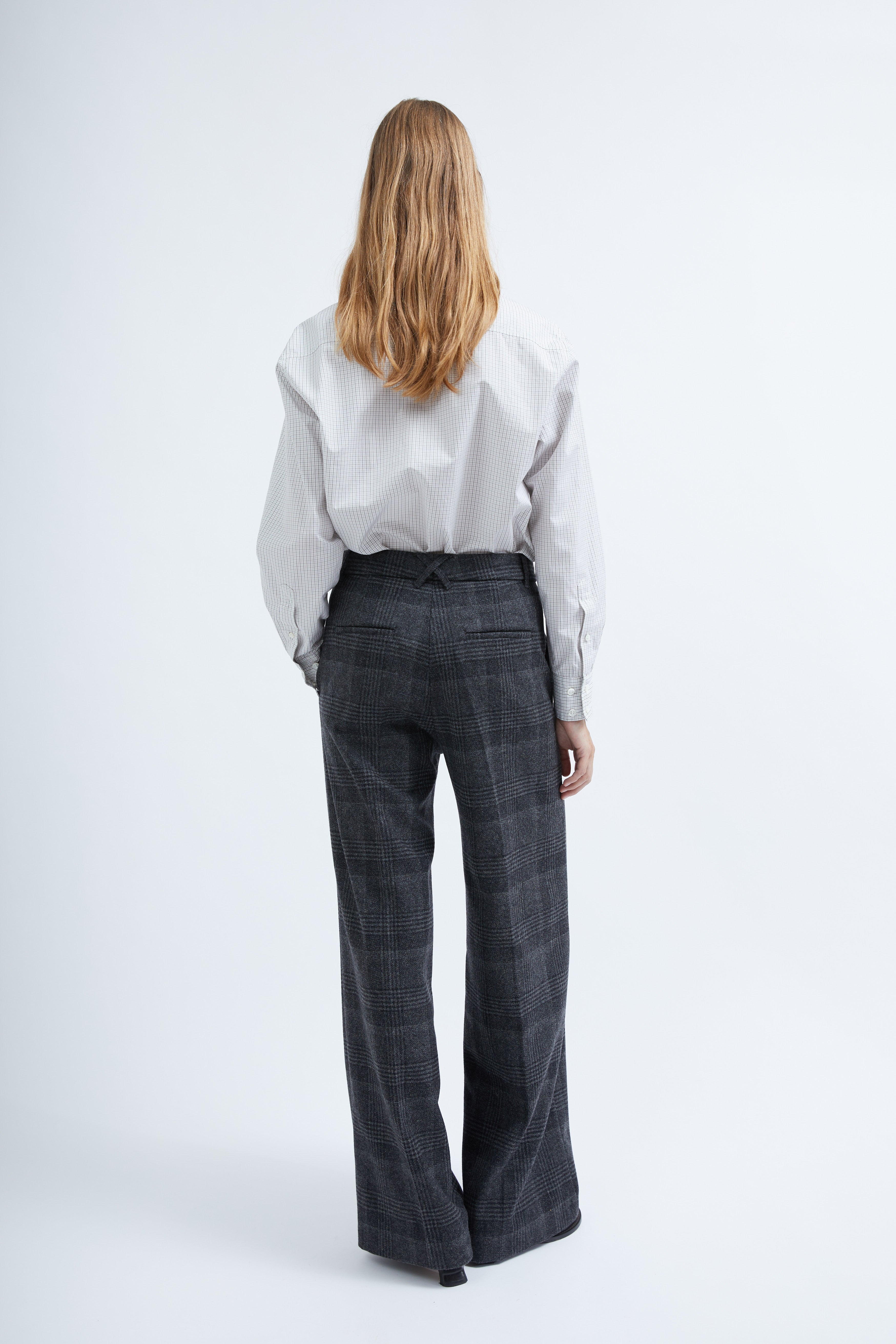 Selma pants in Checked wool