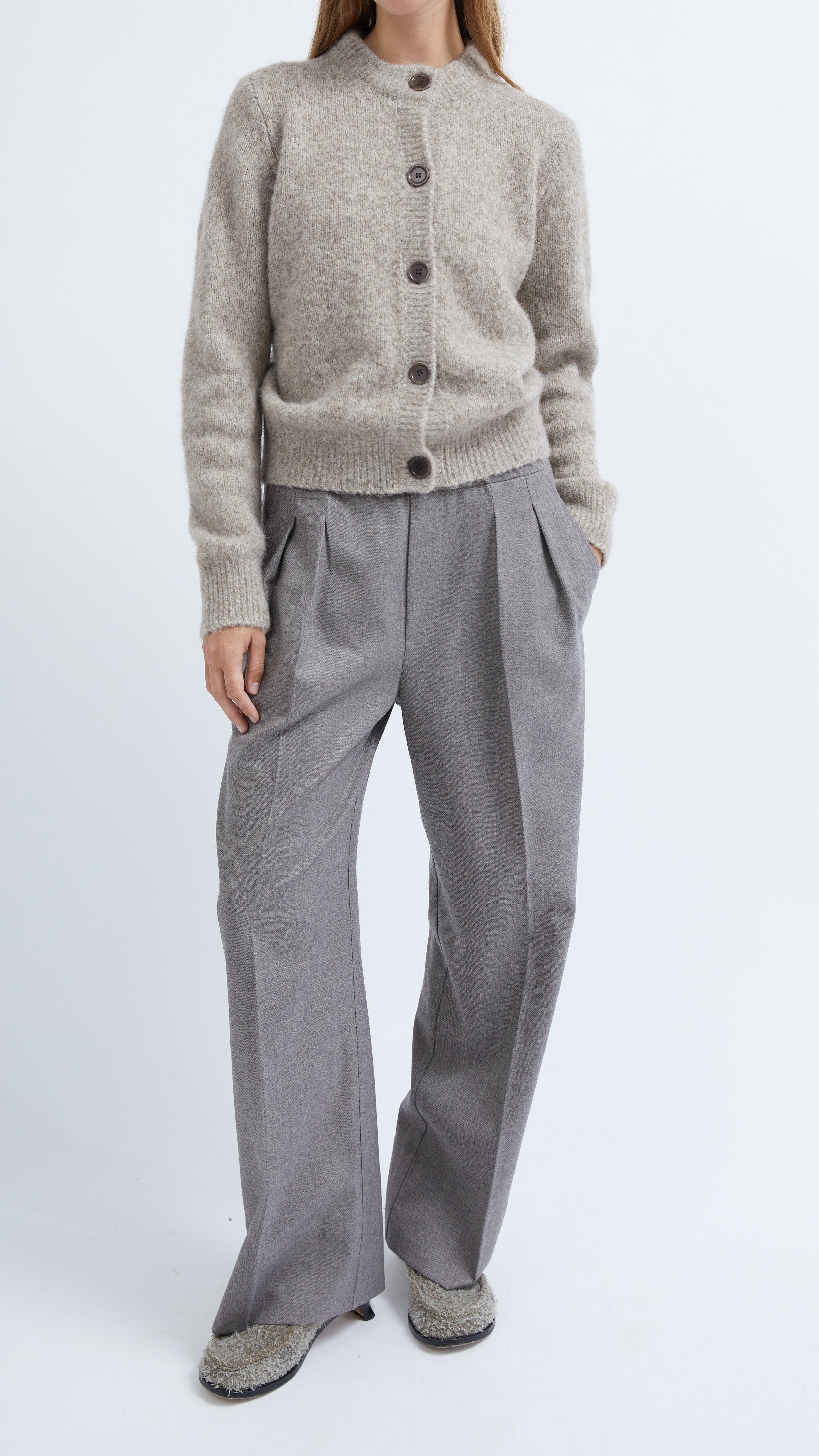 Ola pants in Nature light wool