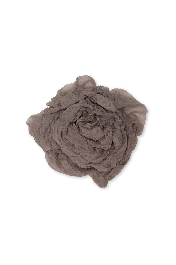 Rose Brooch - Silk - Neutral Color