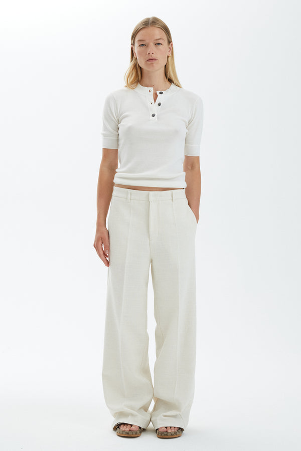 Lior Shirt (WITH LOGO) - Luxury Merino Wool - White