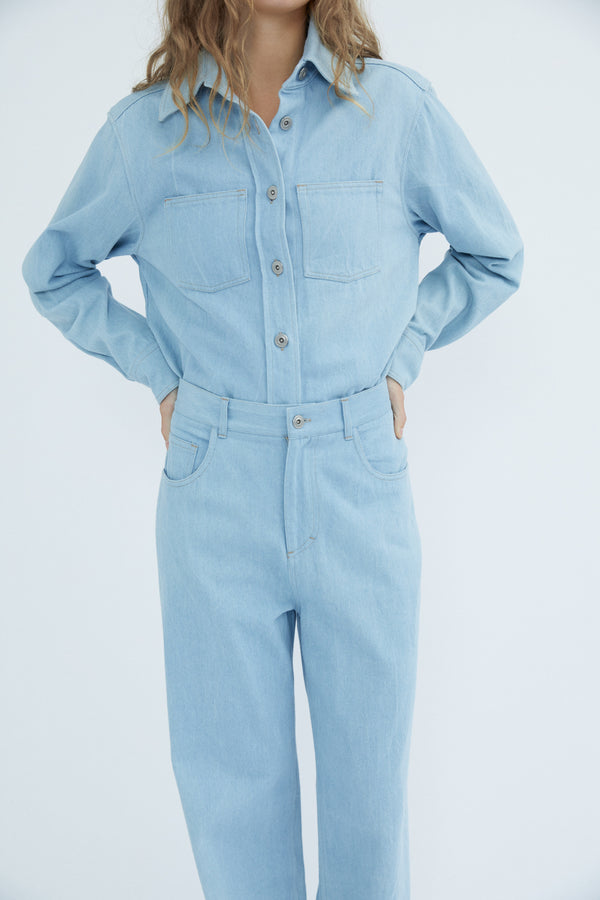 Petra Shirt - Heavy Jeans Twill - Blue