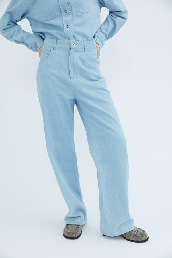 Donna  Pants - Heavy Jeans Twill - Blue