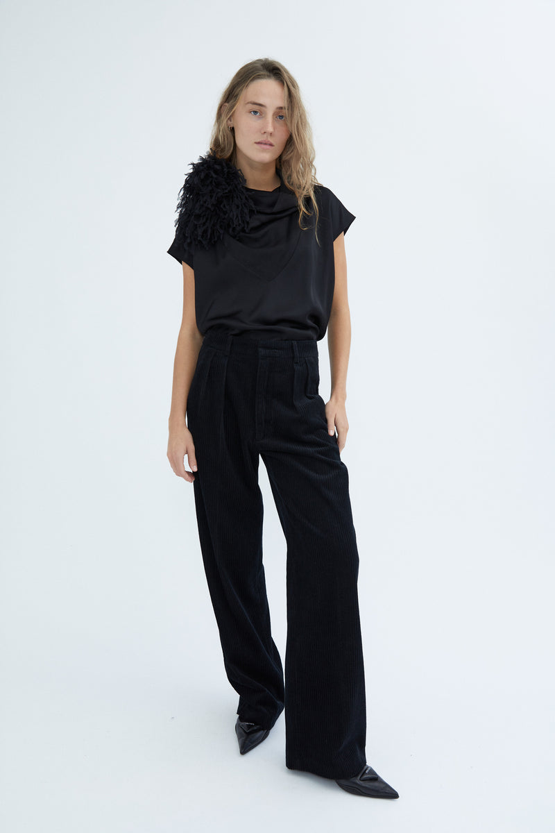 Lia Pants - Corduroy - Black