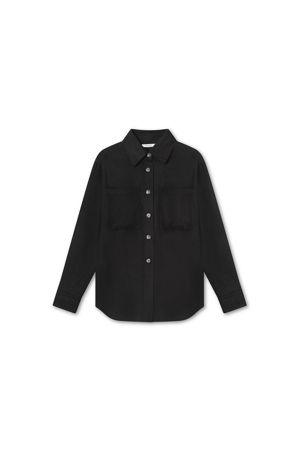 Mio Shirt - Viscose Wool - Black