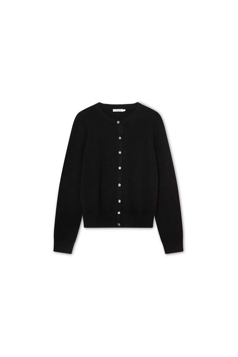 Coco Cardigan - 100% Cashmere - Black