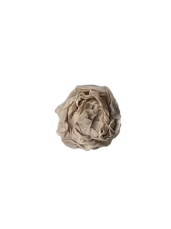 Rose Brooch - Silk - Nature