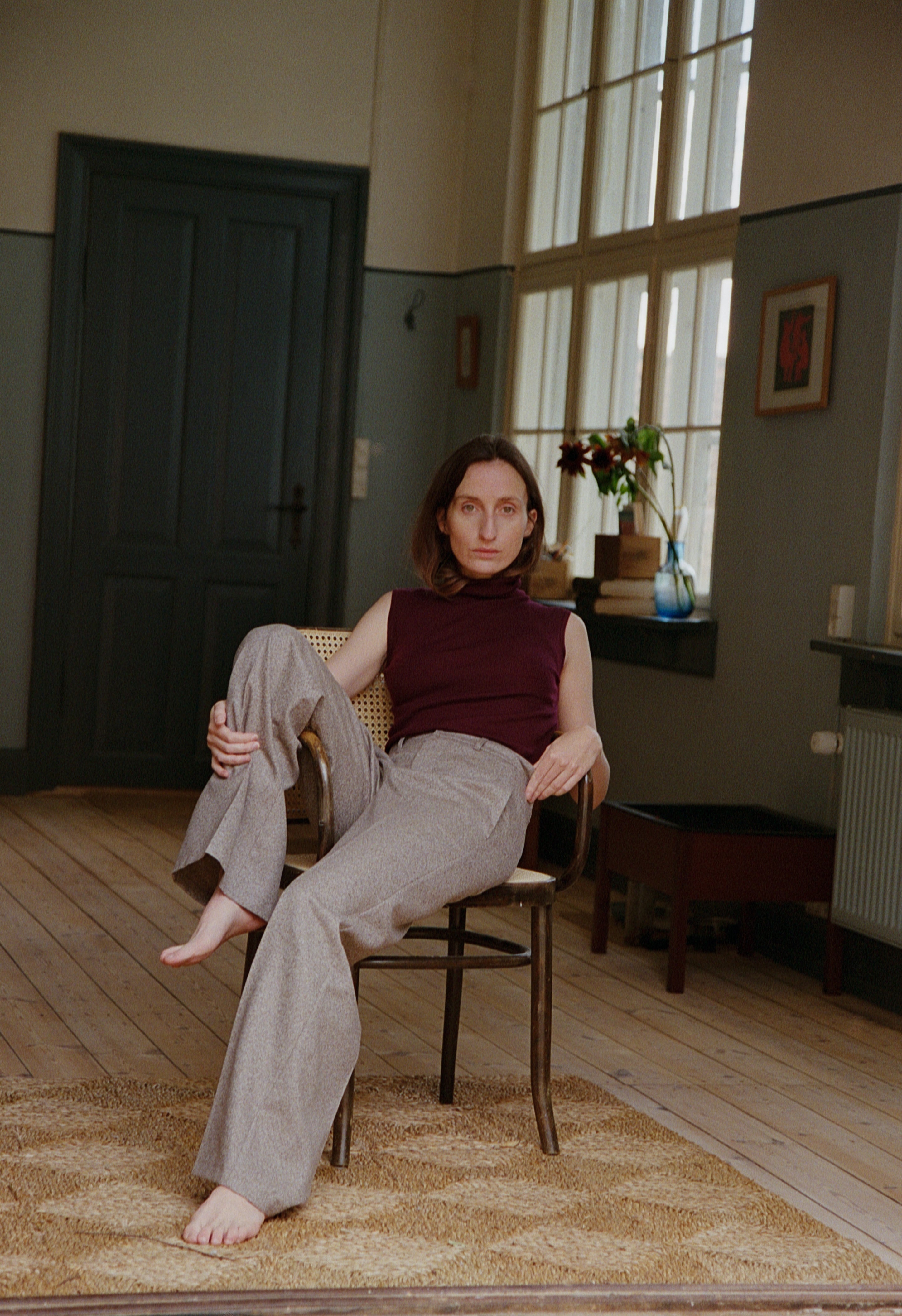 Selma pants in Nature twill