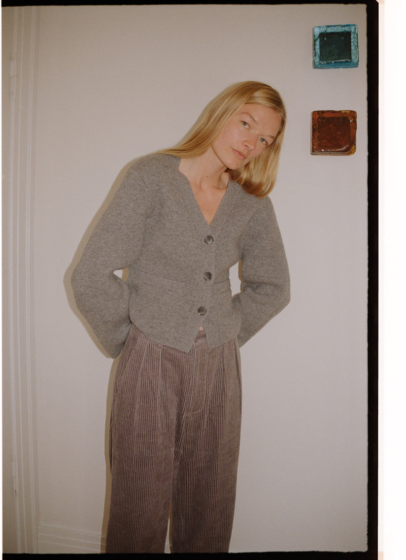 Greta Cardigan - 100% Wool - Uniform