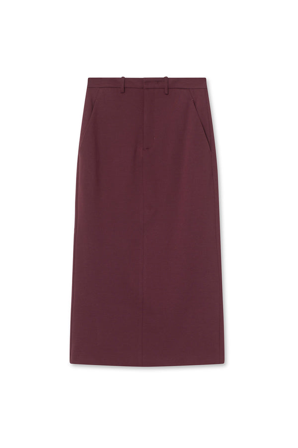 Lola Skirt - Japanese Jersey - Burgundy