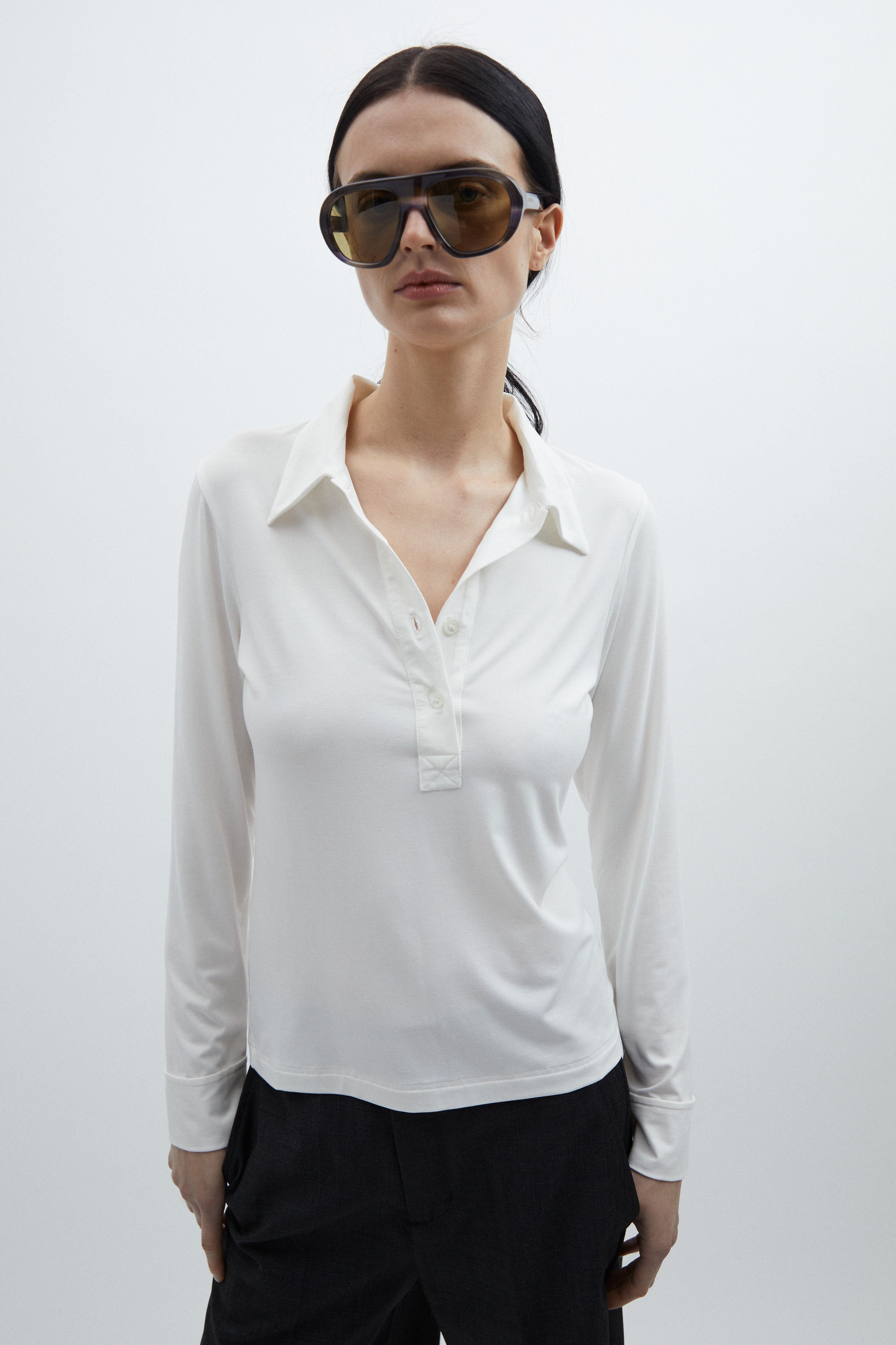 Joy polo in Bamboo jersey