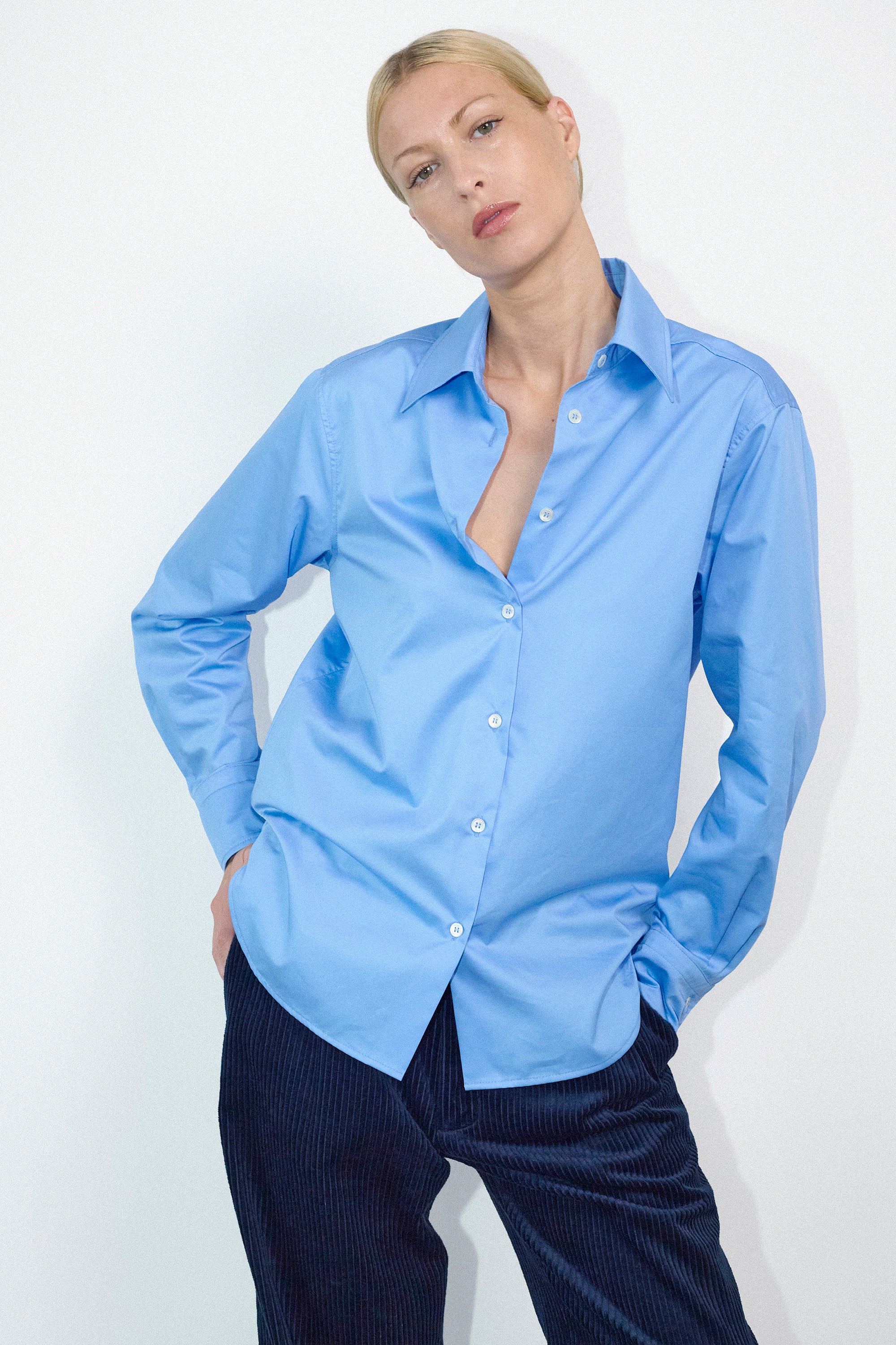 Rubi shirt in Blue cotton