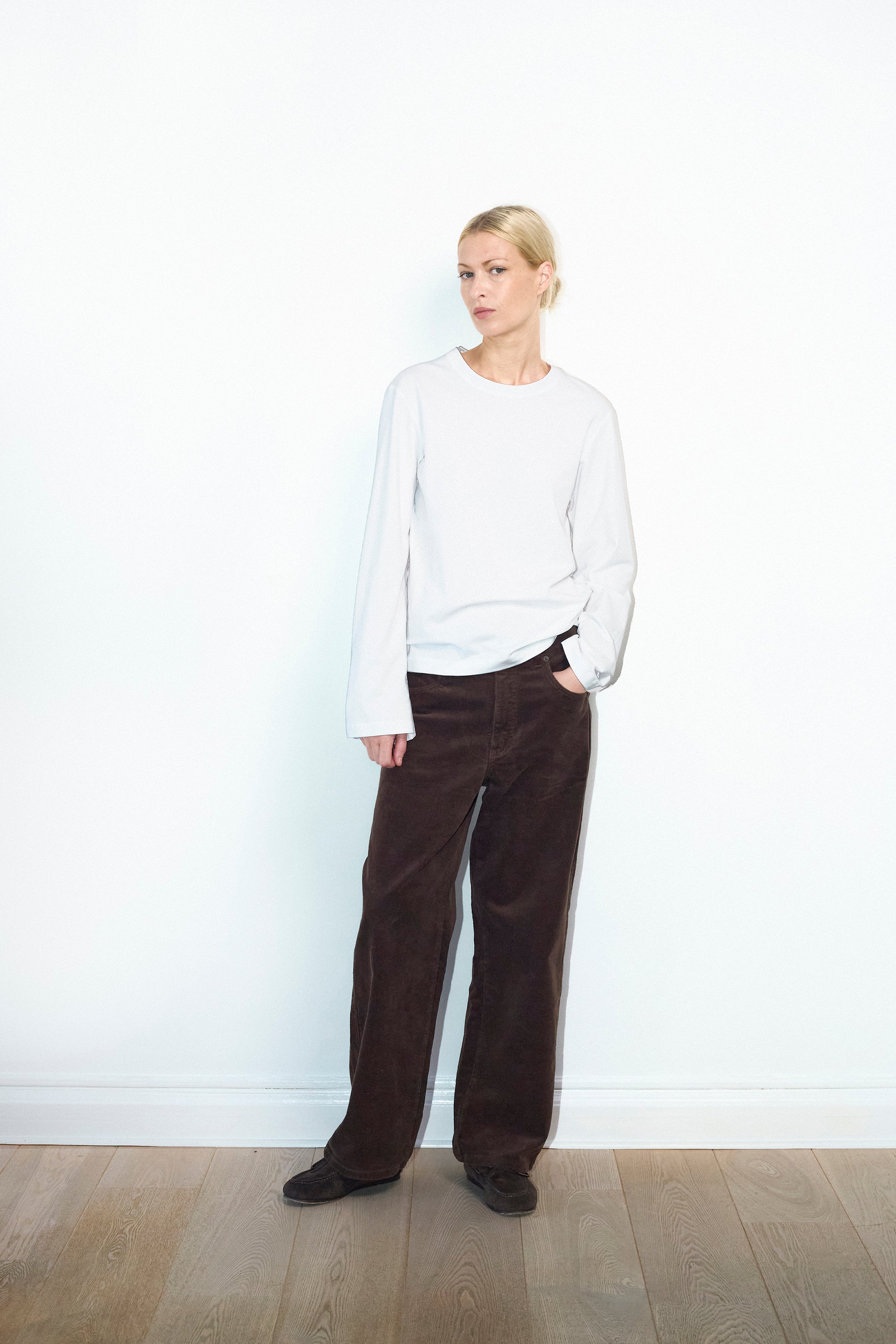 Lærke t-shirt in White cotton