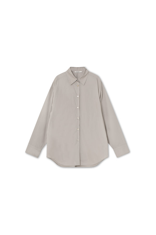 Naomi Shirt - Striped Cotton - Camel