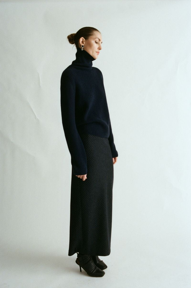 Teresa Skirt - Cool Wool  - Marine