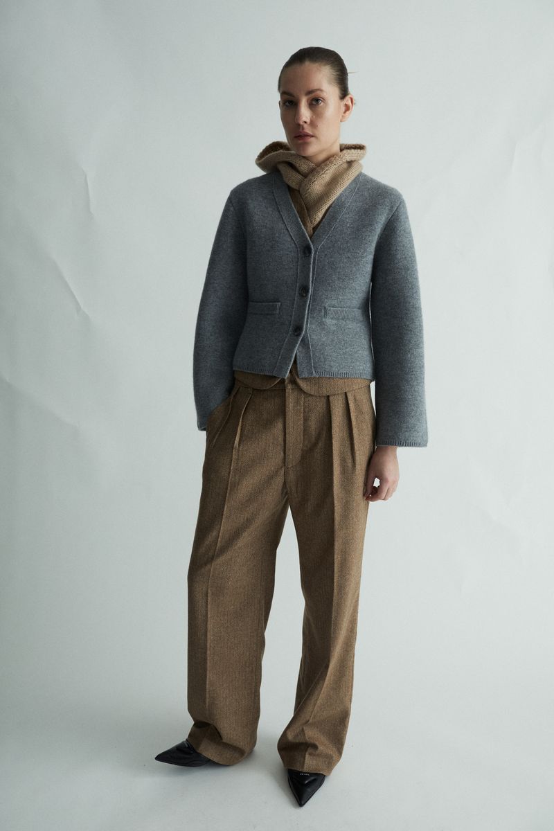 Elma Waistcoat - Cool Wool  - Camel