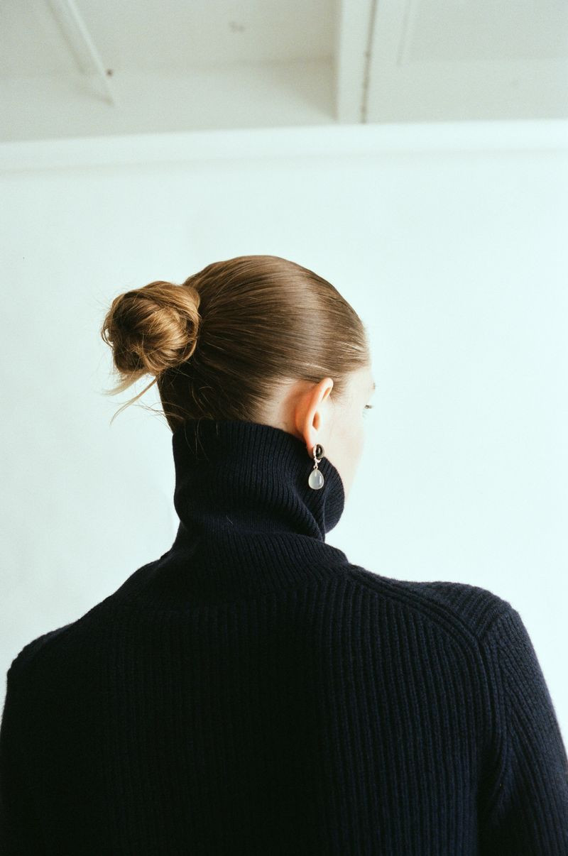 Edna Turtleneck - 100% Wool - Marine