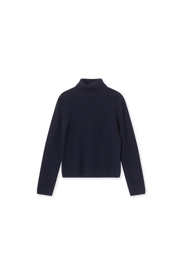 Edna Turtleneck - 100% Wool - Marine