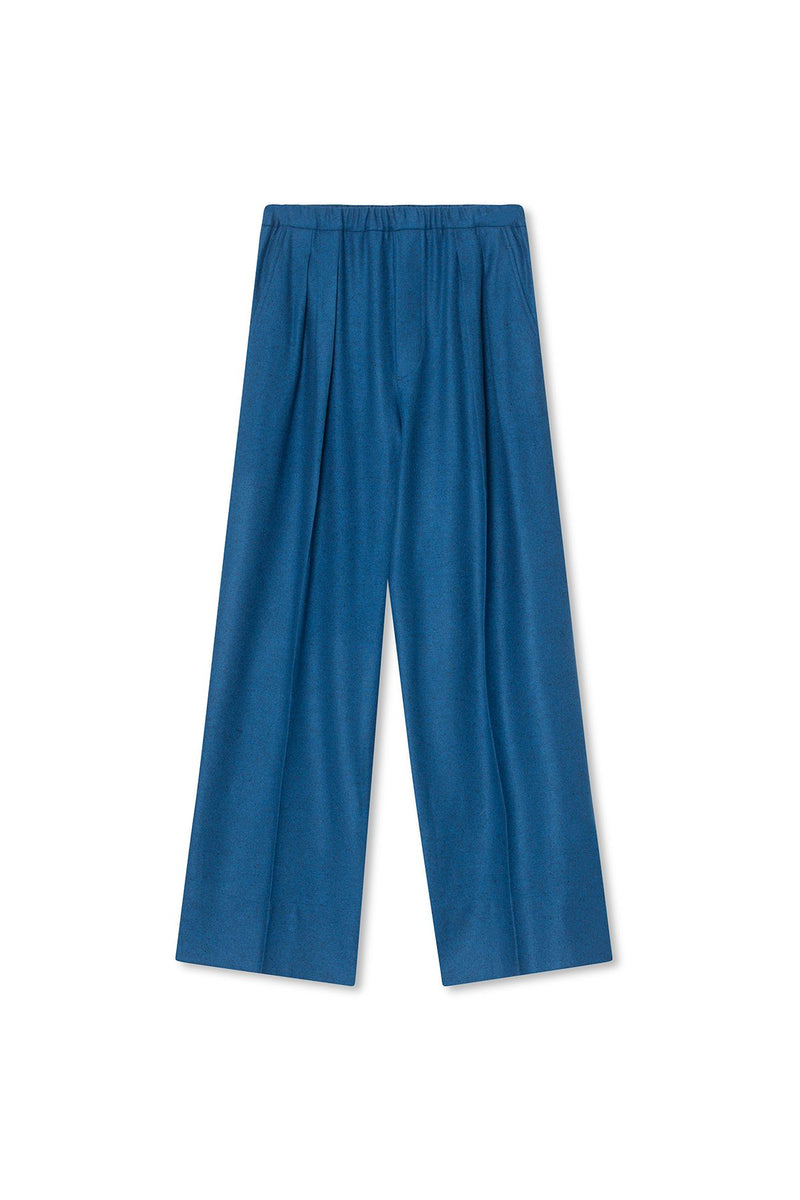 Ola Pants - Viscose Wool - Blue