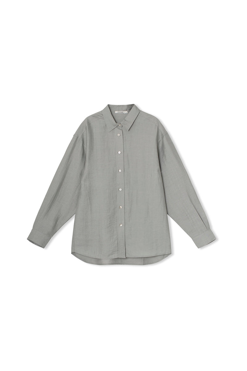 Lue Shirt - Crashed Linen - Grey