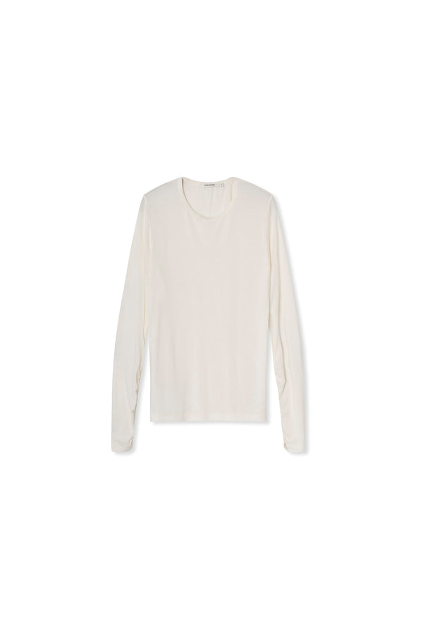 Ella T-shirt (WITH LOGO) - Bamboo - White