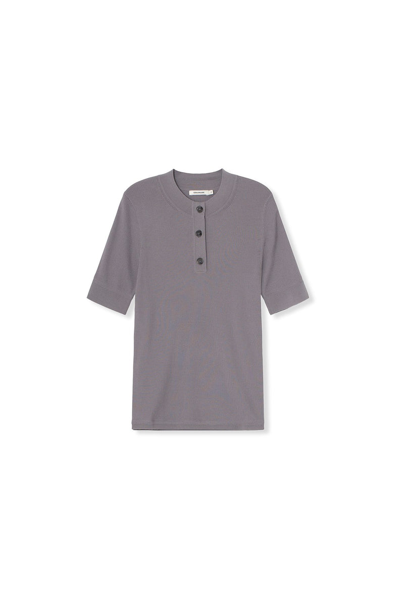 Lior Shirt (WITH LOGO) - Luxury Merino Wool - Grey