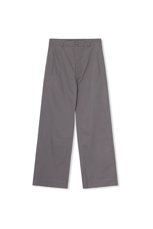 Lucie Pants - Cotton Twill - Grey