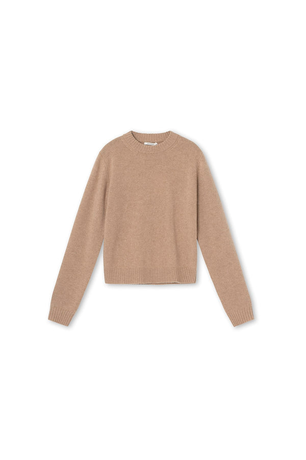 Cleo Knit Shirt - 100% Cashmere - Camel