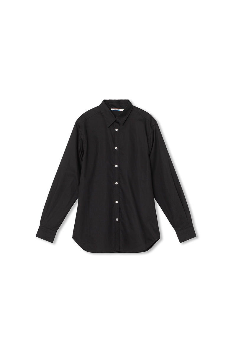 Flora Shirt (solid color) - Cotton - Black