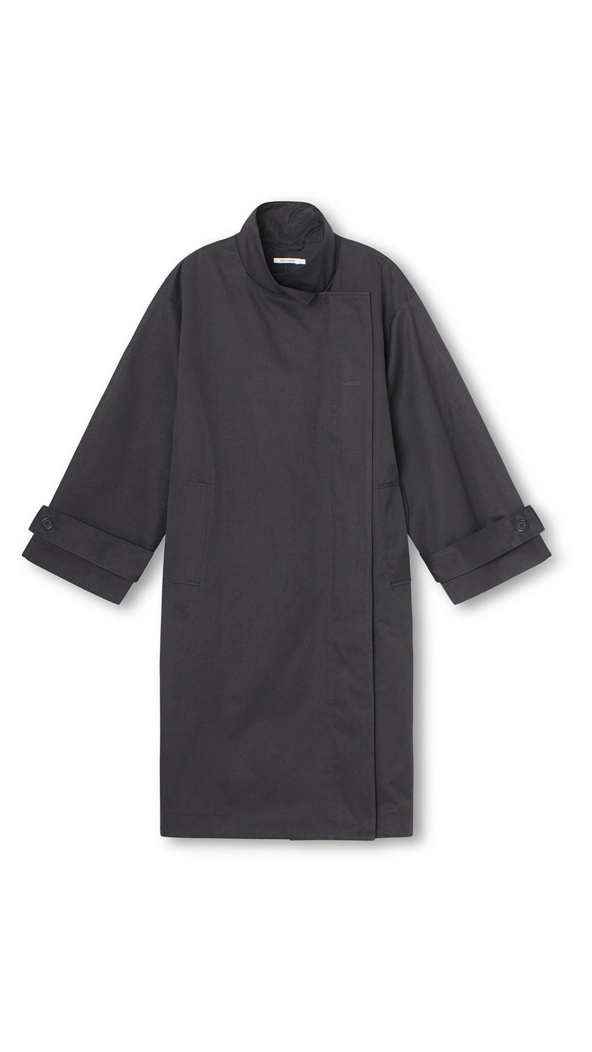 Ricka Coat - Coated Cotton - Black